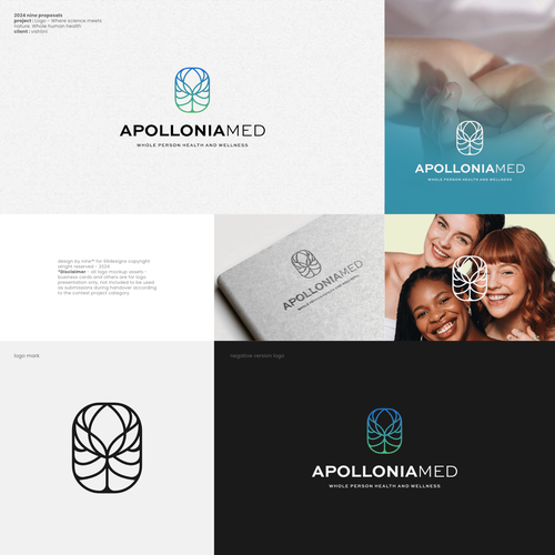 Logo - Where science meets nature. Whole human health Design by Nine™