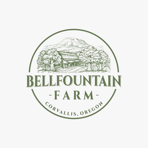 Unique, abundant new farm logo for Willamette Valley, Oregon Design por VolimDizajn