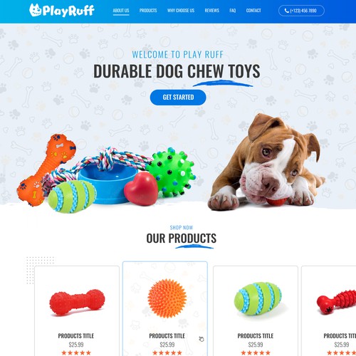 Durable/Premium Dog Chew Toys, Made in the USA Design by pb⚡️