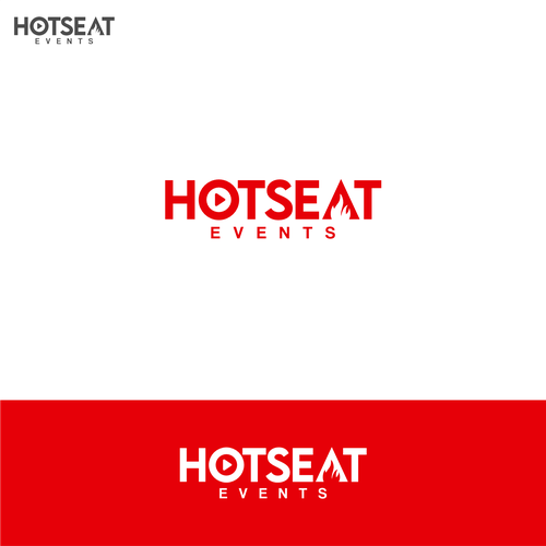 Impactful Logo For 'Hot Seat Events' – Learn from Industry Experts Through Livestreams & Events. Design by loooogii