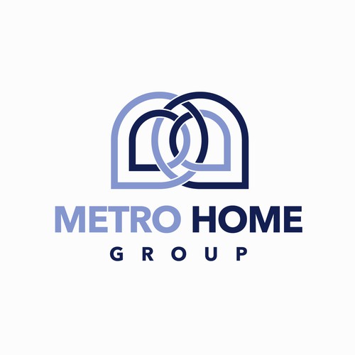 Metro Home Group Real Estate Team Logo Diseño de Creafyx