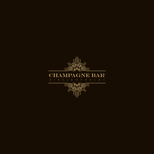 Luxury and modern Champagne Bar logo Design réalisé par PATIS