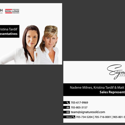 Business Cards for Top Real Estate Team Réalisé par Kalganov