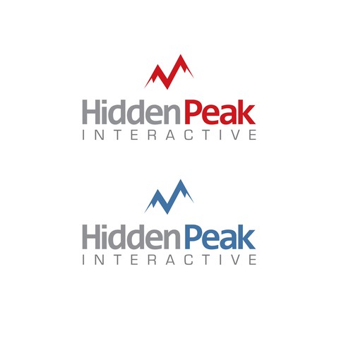 Logo for HiddenPeak Interactive Design by alexkeo