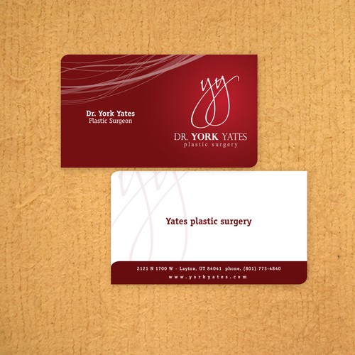 Dr. York Yates Plastic Surgery - business card Design by kendhie