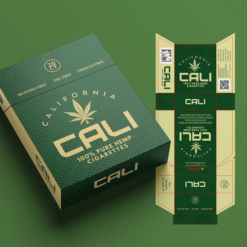 Hemp Cigarette Pack Preliminary Design Design by ogiedesign™