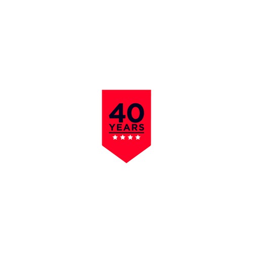 Looking for a modern, expressive 40 years jubilee logo Design by saksenpunoraono