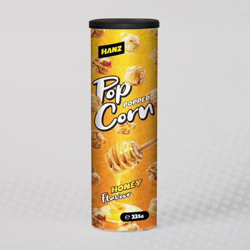 Premium Quality Popped Pop Corn Packaging Design réalisé par Dimario Moretti