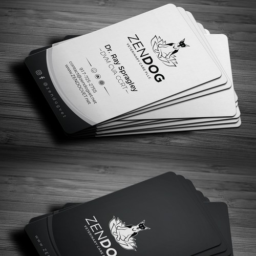 Cute business cards for modern veterinarian in berlin, Business card  contest