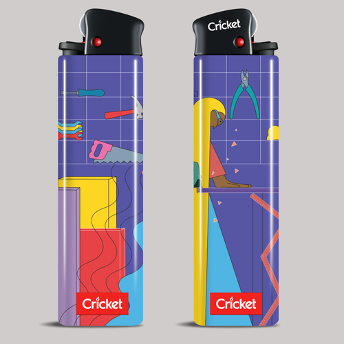 Create illustrations for a limited collection of Cricket Lighters (Multiple Winners) Design by Twoolw