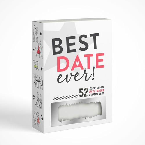 create a fun and eye-catching design for our date night idea box. Design by inaniel