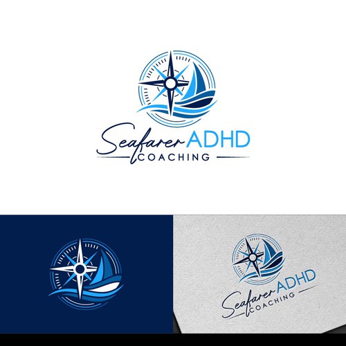 Abstract sailboat logo to evoke navigation and adventure Design by pixelamazers