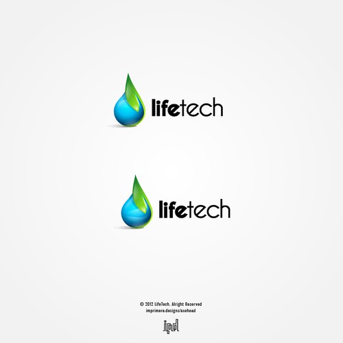 We turn air into clean drinking water. Design a sleek, sophisticated, fresh, clean, modern, green yet sexy logo for LifeTech デザイン by axehead