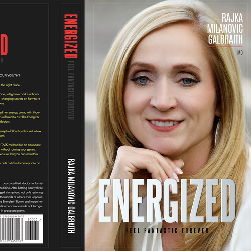 Design a New York Times Bestseller E-book and book cover for my book: Energized Design by Max63