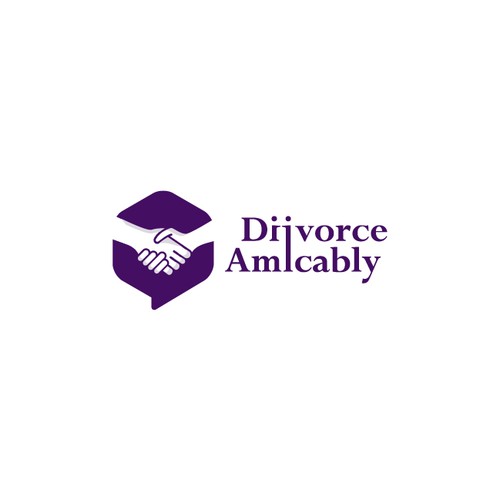 Logo for a new, healthy way for reasonable people to divorce Design by Oui Oui! Design