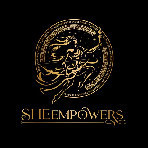 SHEempowers - luxurious design of a woman preferrably in some kind of a circle to appeal to women professionals Design by Sprinkle Studio