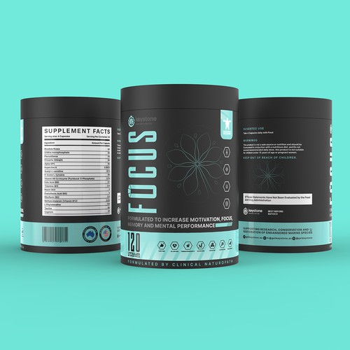 Label for a new supplement brand Réalisé par Muhiuddin99