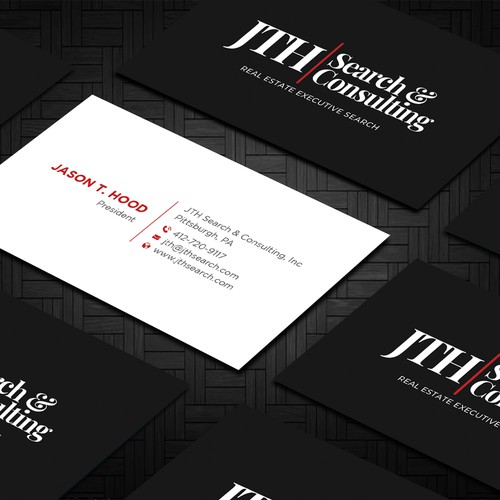 Business Card Design for Executive Search Firm Design by Taaiebah