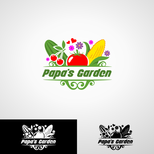 Fun garden logo for our kids to honor grandpa Design by petir jingga