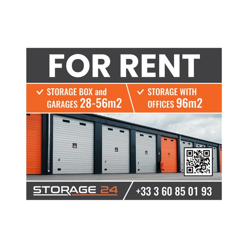 Creative banner design for a storage company Design by dezignedge*