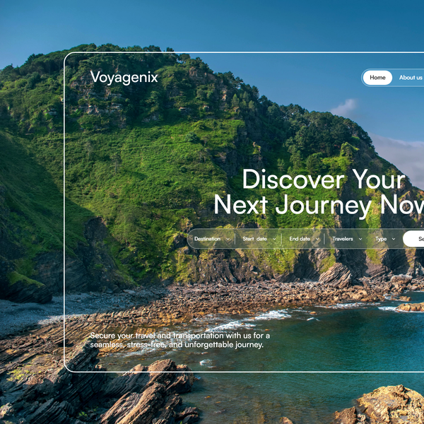 Design by ShaneMVP titled "Travel Website"