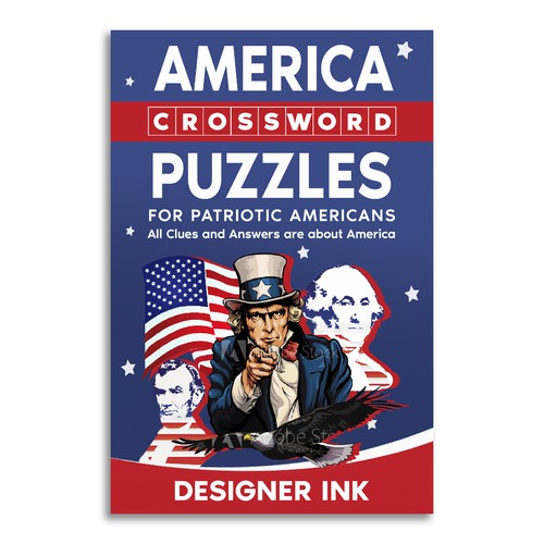 America Crossword Puzzles. Patriotic, Americana, Simple, Basic Design by Anastasia Brenych