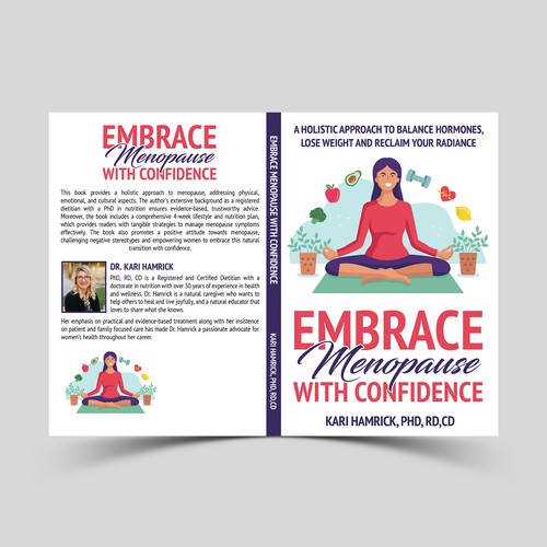 Design a holistic health book cover for midlife women seeking empowerment Design by The Cloud Digital