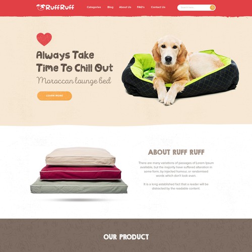 Homepage needed for Doggy Website Design by Anonsoft™