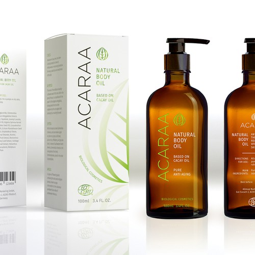 Creative Packaging Design for Natural Cosmetic Line Design by Floating Baron