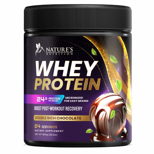 Davi Giolo ★さんのTasty Whey Protein Chocolate Design Needed for Nature's Nutritionデザイン