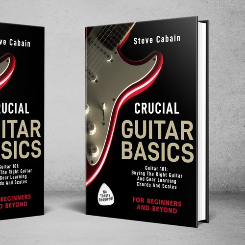 Need a powerful and eye catching design for a book about guitar. Design by digital.ian