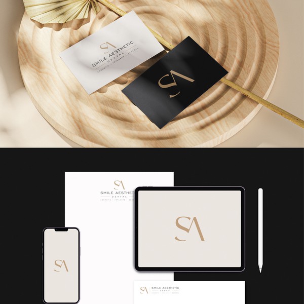 Minimalistic brand identity for a high-end dental practice