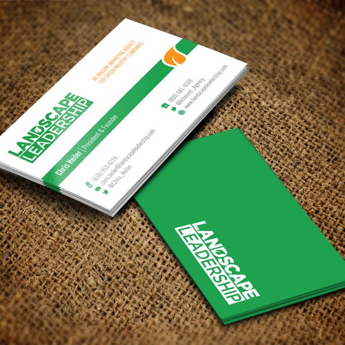 New BUSINESS CARD needed for Landscape Leadership--an inbound marketing agency デザイン by pecas™