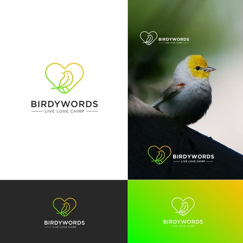 Live Love Chirp Design por rk43_lab