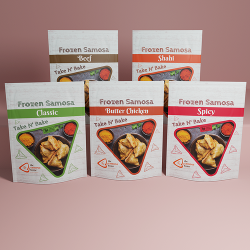 Packaging Designs for Frozen Samosa Packs Design by NAS design