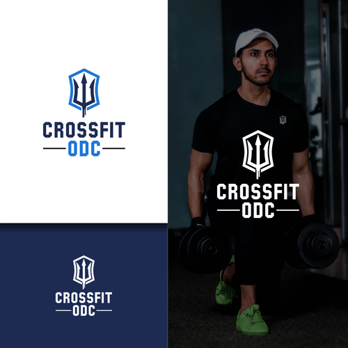Logo pour une salle de CrossFit (France), thématique : trident, mer, odyssée, poseidon … Design by [_MAZAYA_]