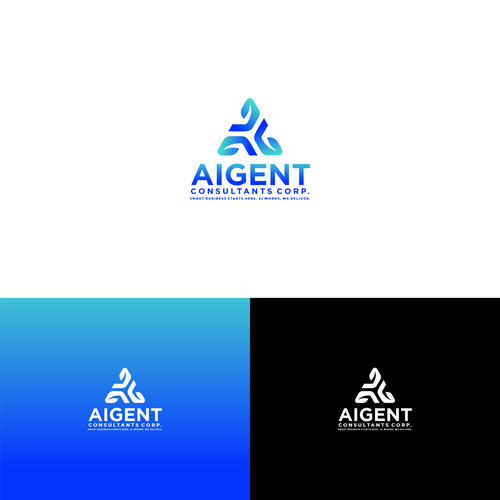 AI Agent Company: Appealing to small to medium sized businesses. Design by RedvyCreative