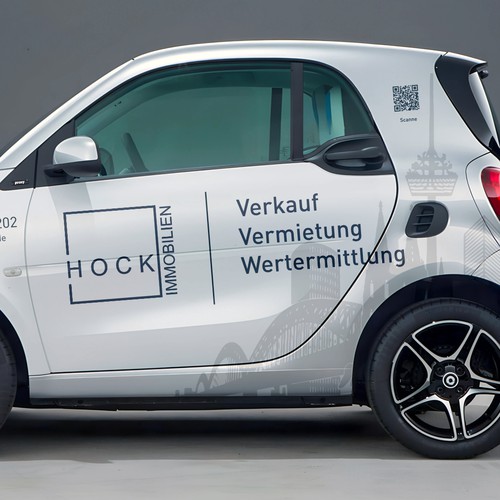 Auffallendes Desing - Werbung Smart4Two Immobilienmakler
