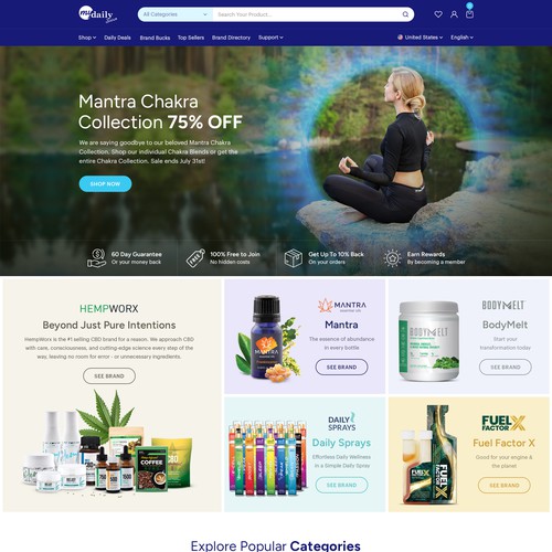 Revamp our e-com website! Design by pixelwebplanet