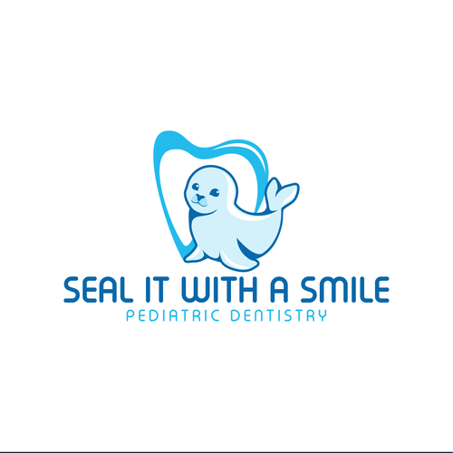 Modern and fun seal logo & branding package for new pediatric dentist! Diseño de Mumung