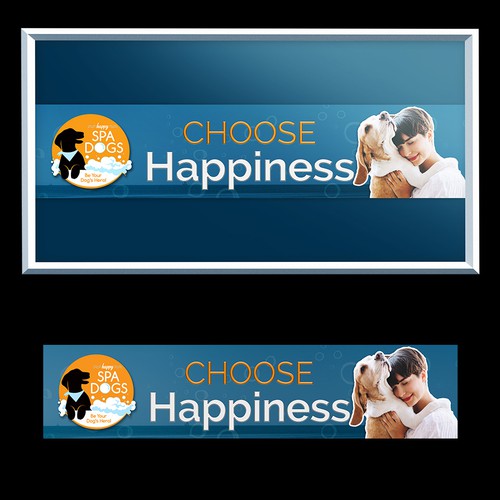 Choose Happiness Banner Design Design by #hello Dey!