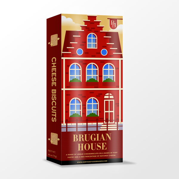 Packaging design for cheese biscuits