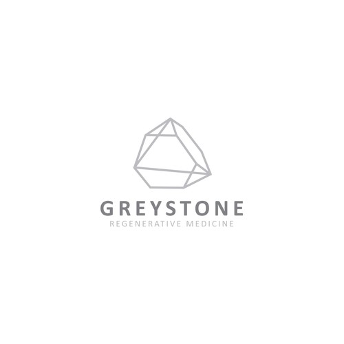 I like the lettering of Greystone here.  And then below Greystone a grey, stone-like structure with mortar or joints in -ontwerp door NineGraphic