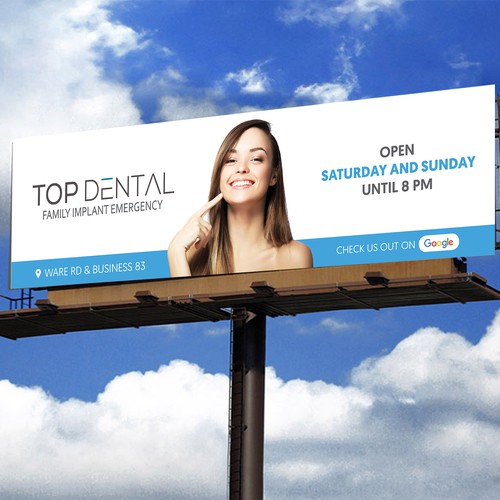 billboard design for dental office Diseño de Krishna Arts