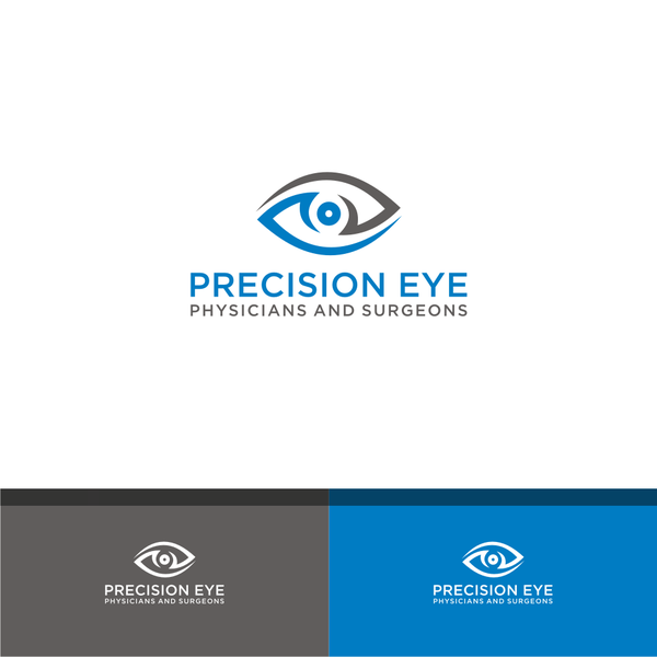 Design by Rubic titled "Create modern logo for medical/surgical eye practice. Precision Eye Physicians and Surgeons."
