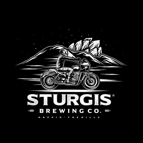 Sturgis Brewery Logo Design Design by Orn DESIGN