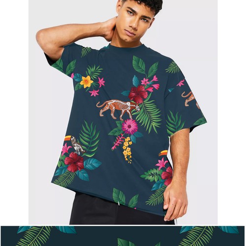 Tropical Fabric Print - Textile Designers & Illustrators Los Angeles fashion brand needs your designs Design by rafapi