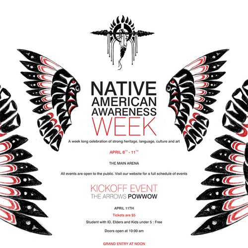 New design wanted for TicketPrinting.com Native Amerian Awareness Week POSTER & EVENT TICKET Design by roopaljain