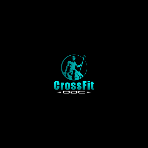 Logo pour une salle de CrossFit (France), thématique : trident, mer, odyssée, poseidon … Design by Gprex