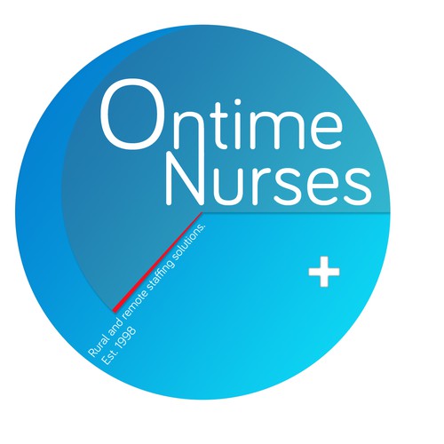 logo and business card for Ontime Nurses Diseño de EZRA 118